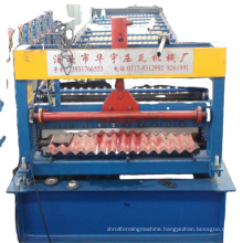 Corrugated color coated steel roof panel roll forming machine